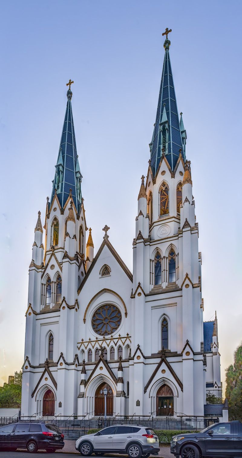Georgia Is Home To One Of The Oldest Gothic Revival Cathedrals Still Standing In The South - Decor Hint Twin Spires That Steal The Skyline