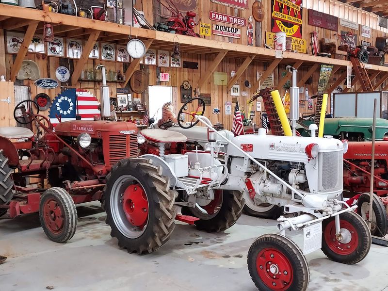 Vintage Tractors Fill The Grounds And Buildings