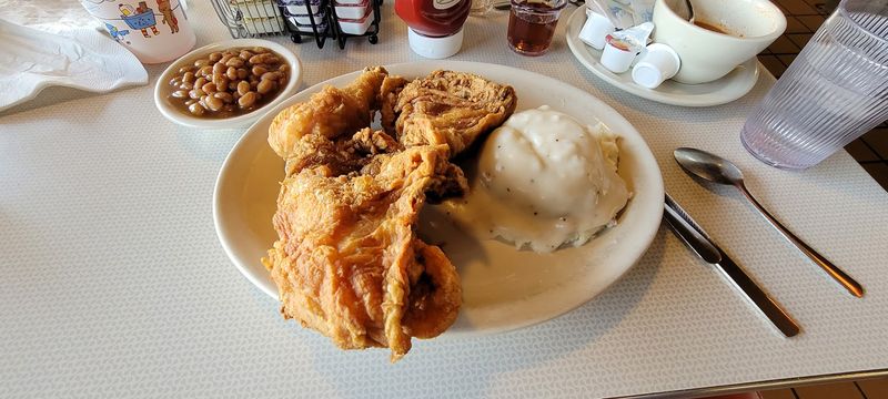 Sirloin, Fried Chicken, and a Gravy-Topped Buffalo Burger