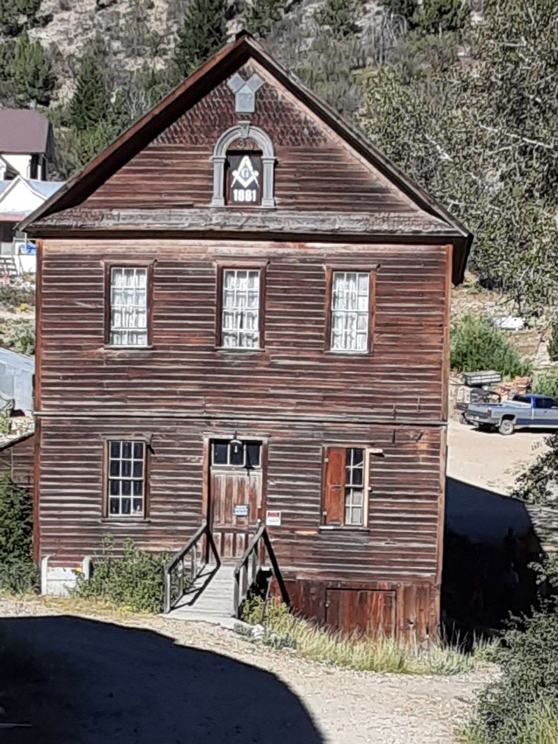 A Lodge Hall Straddling Jordan Creek