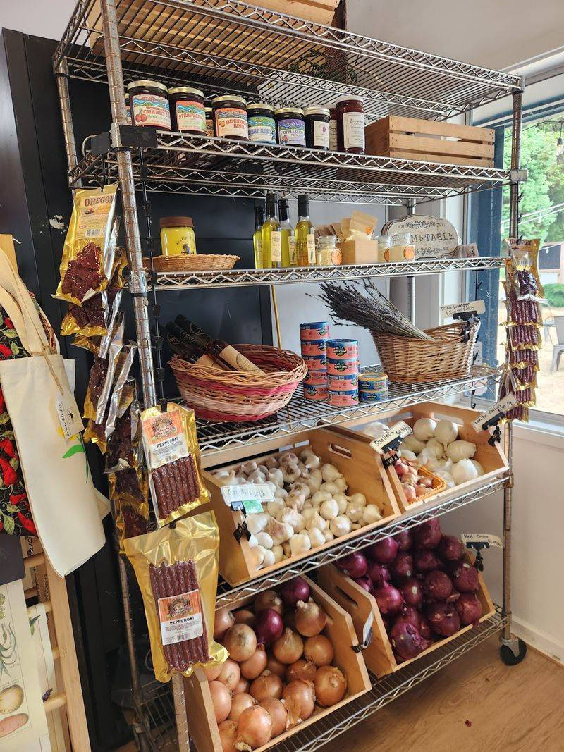 Jams, Honey, Vinegars And Pantry Goods Fill The Shelves