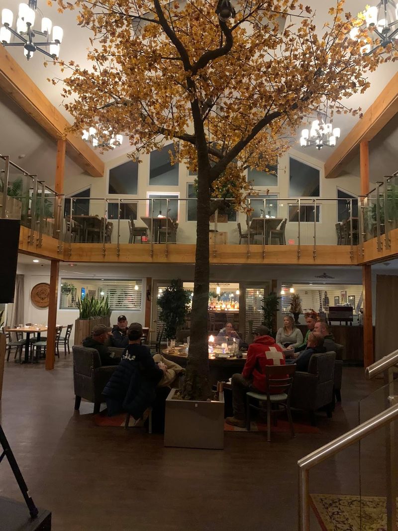 The Dining Room Keeps Things Cozy Indoors Too