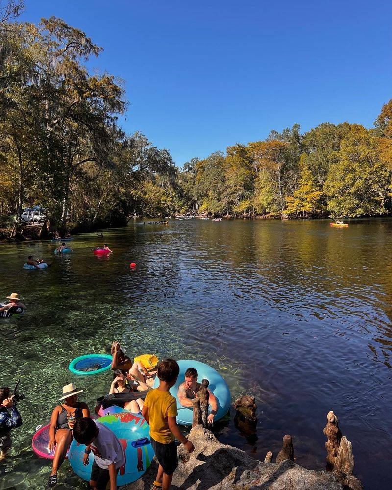 This Florida Campground Lets You Arrive And Grab A Primitive Site Without Reserving Ahead - Decor Hint Floating The Santa Fe River