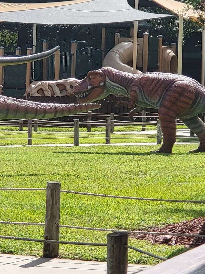 Two Playgrounds, a Splash Pad and a Slow-Rolling Train