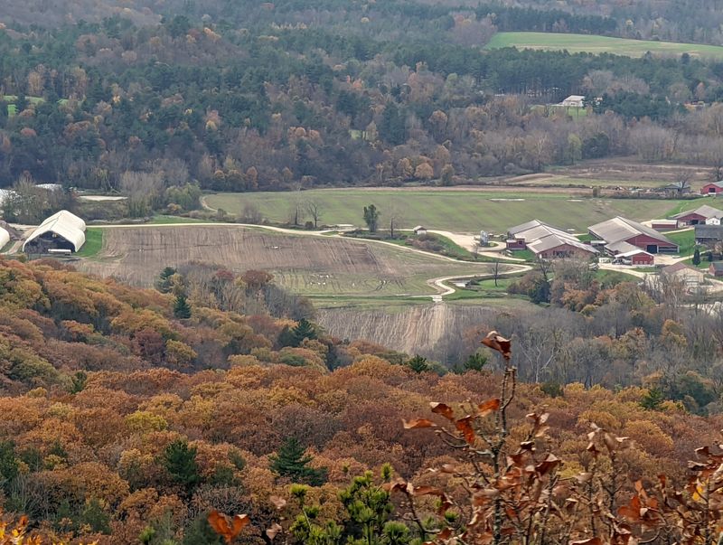 Northwestern Hills Surround The Entire Town