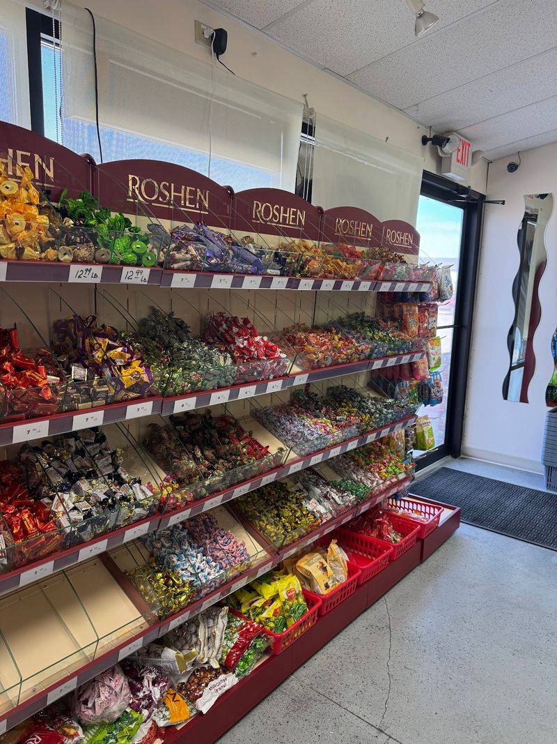 A Wall of Foil-Wrapped Candy