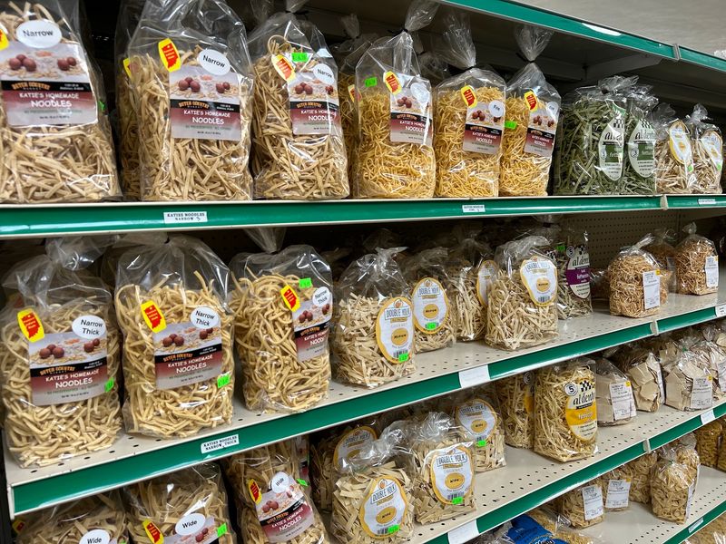 This Michigan Amish Bulk Foods Store Is Packed With Homemade Country Finds - Decor Hint Noodles, Cheese, And Other Country Staples