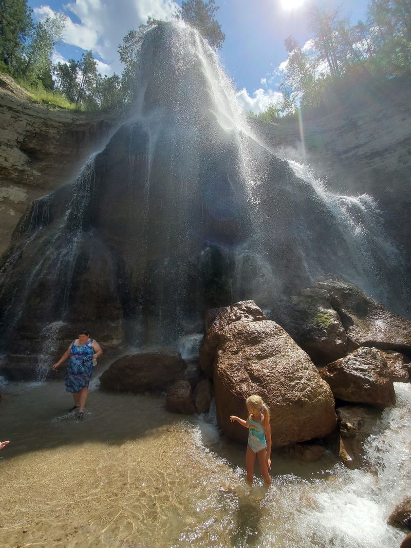 Wading in the Plunge Pool