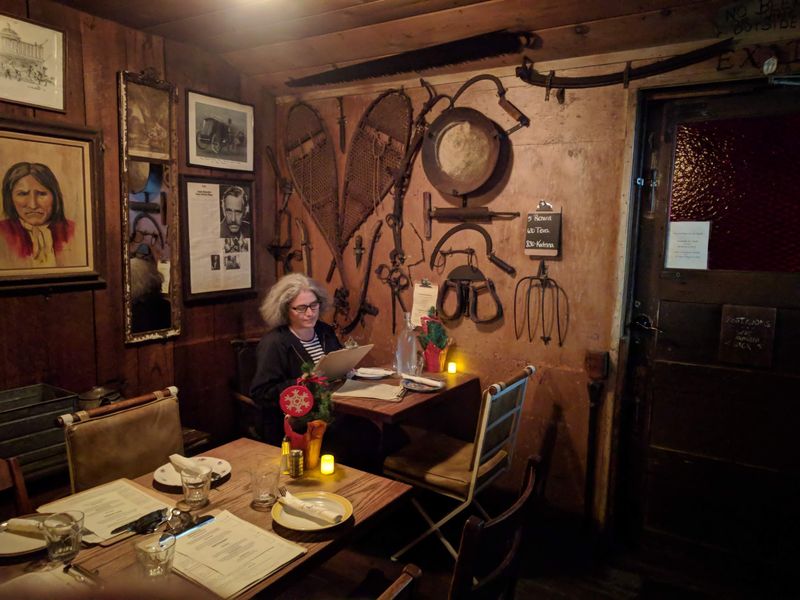 Inside, The Dining Room Barely Changed