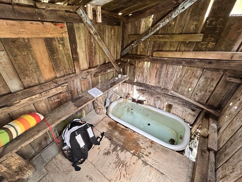 The One-Person Tub Makes This Feel More Like A Backcountry Oddity Than A Spa