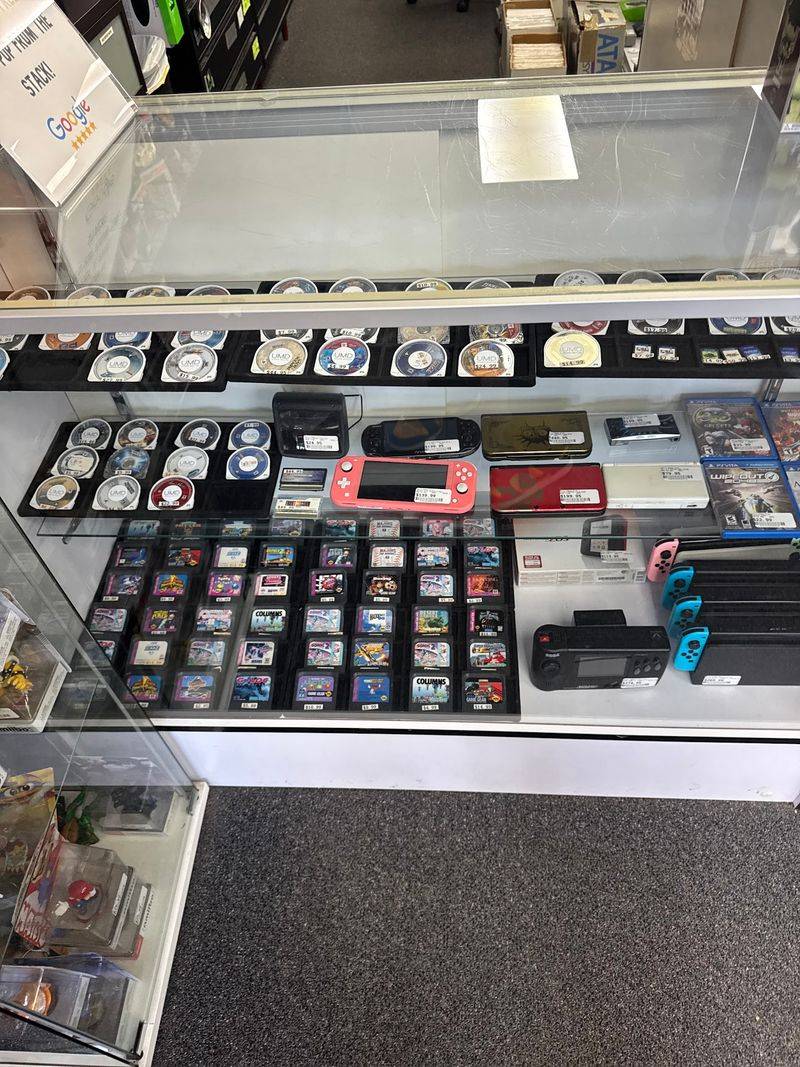Old Consoles Fill The Shelves
