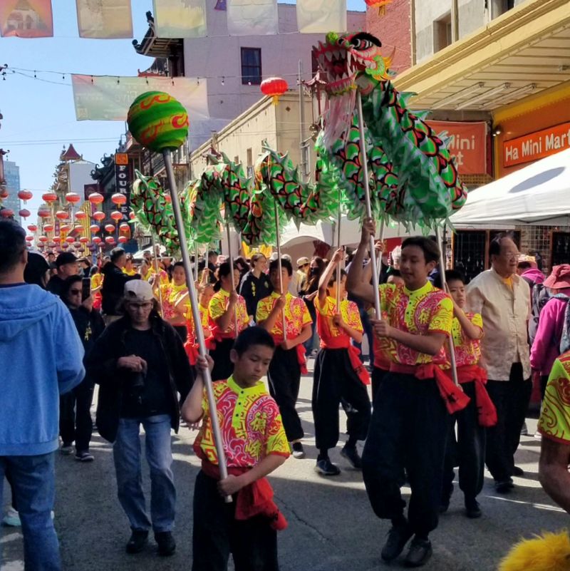 Closing White Crane Dragon Parade
