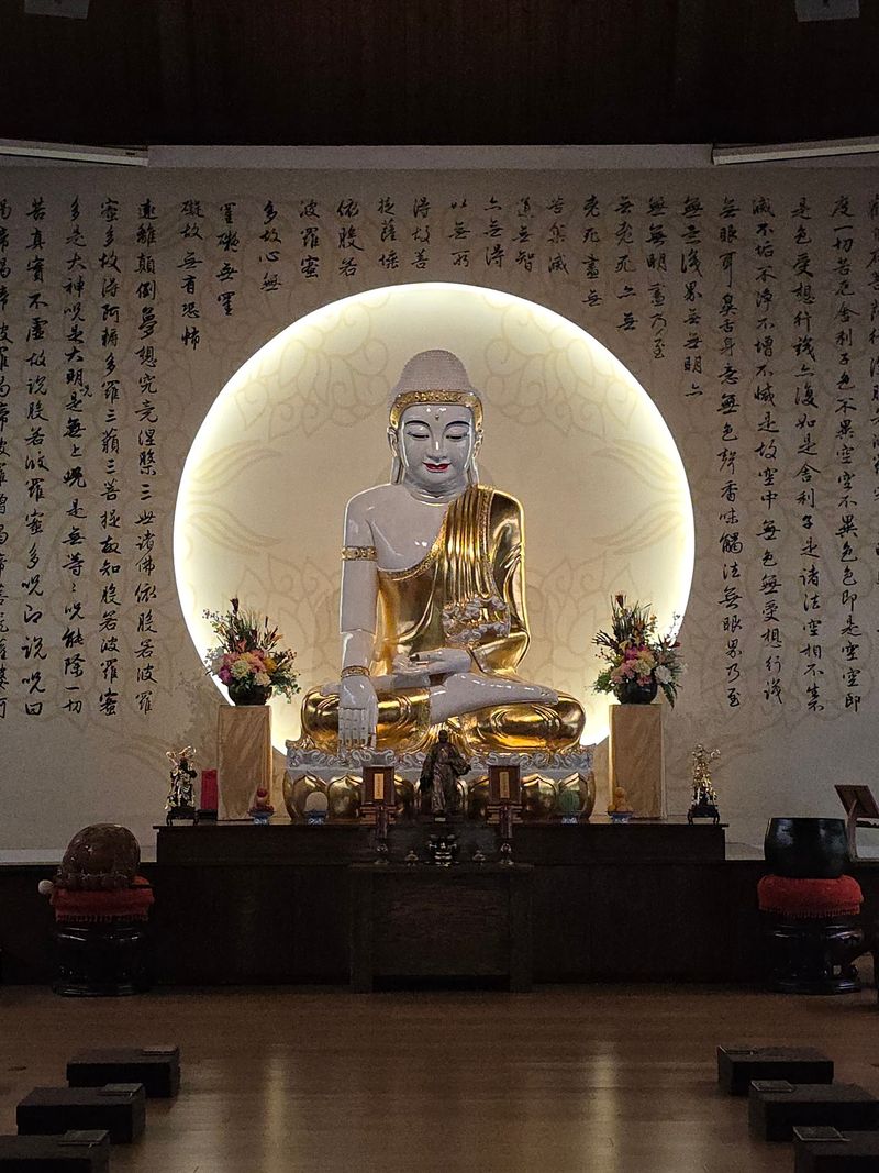 Take Time To Admire The Peaceful Jade Buddha Shrine