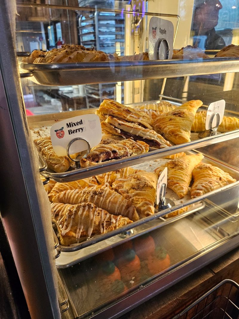 Fresh-Baked Pastries Fill The Cases