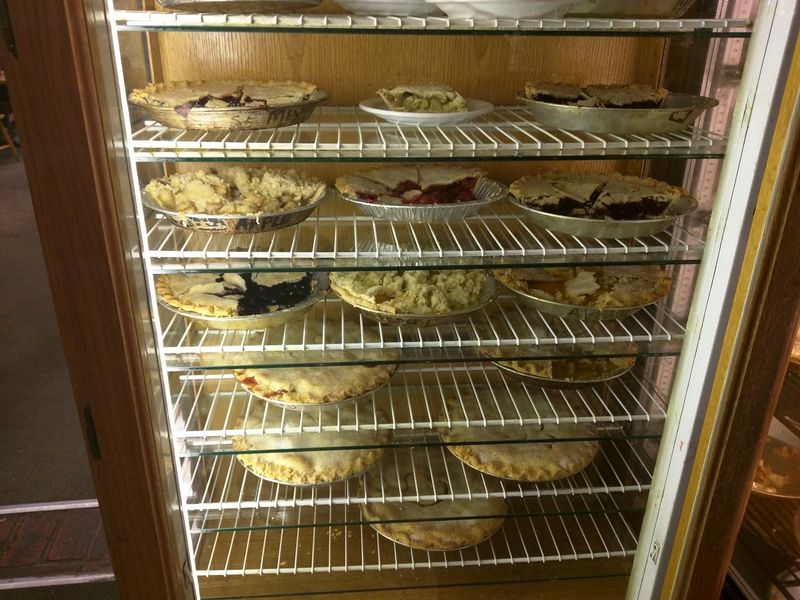 This Old-School Nebraska Cafe Bakes More Kinds Of Pie Than You Can Try In One Sitting - Decor Hint Rhubarb, Pecan, and a Long List of Slices