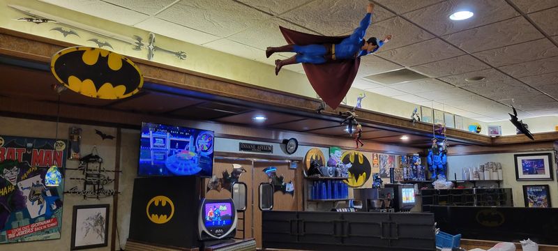 Batman Decor Covers The Themed Dining Space