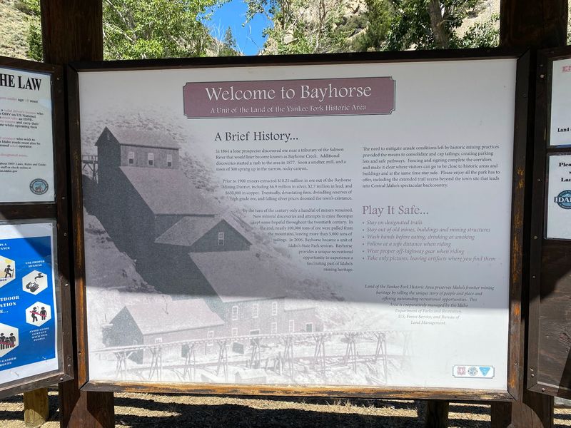 This Remote Idaho Ghost Town Is A Well-Preserved Mining Camp You Reach By A Rough Dirt Road - Decor Hint Reading The Town Off The Plaques