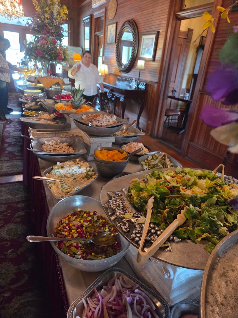A Salad Bar As Long As The Buffet Itself