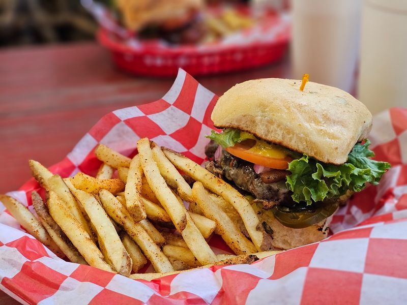 Burgers Hiding Behind The Bakery Counter