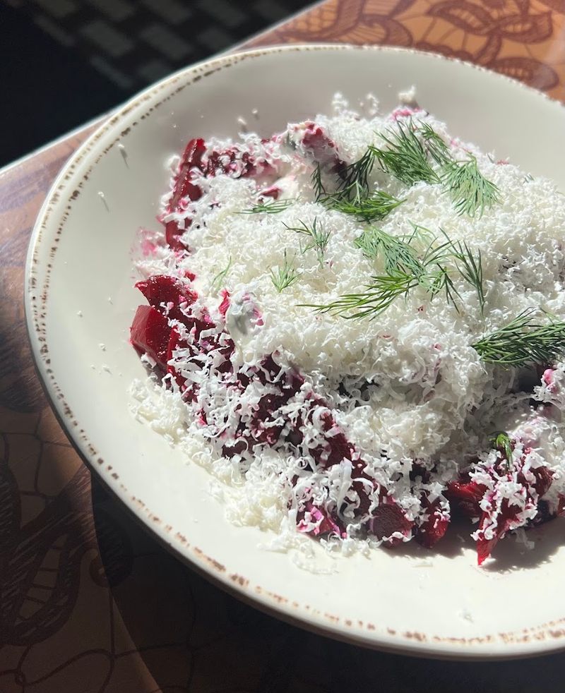 Pickled Beets With Ranch And Aged Ricotta As A Surprising Side