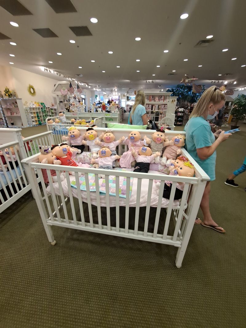 This North Georgia Factory Tour Is A Hidden Attraction Most Travelers Miss - Decor Hint Nurseries Filled With Sleeping Dolls