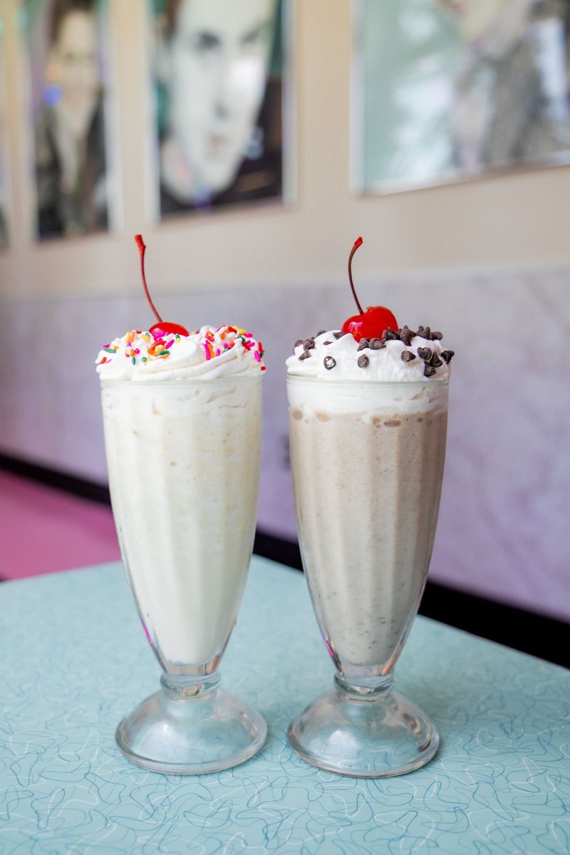 This California Diner Has Dancing Servers, Poodle Skirts And A 1950s Party That Never Ended - Decor Hint Milkshakes Fit The Throwback Experience Perfectly
