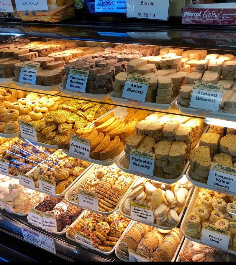 You Order Imported Prosciutto By Weight Inside This Crowded Florida Italian Market - Decor Hint Cannoli, Rugelach and One More Box of Cookies