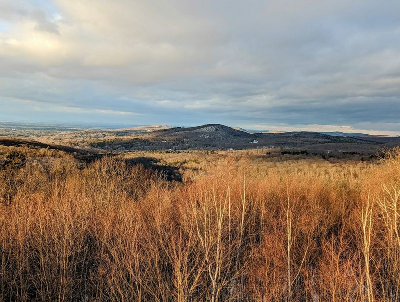 Distant Hills Stretch Across The Horizon