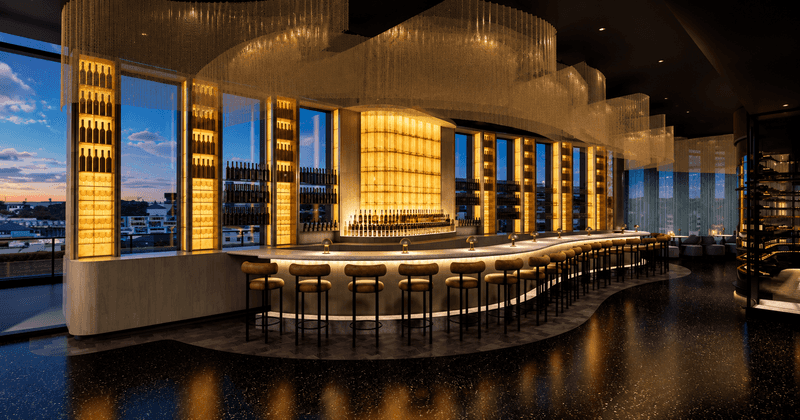 Dinner Is Planned Ten Floors Above The Street