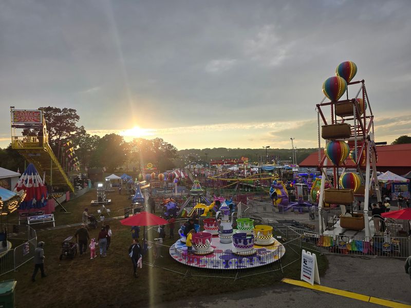 Rural Countryside Sets The Perfect Fairground Scene