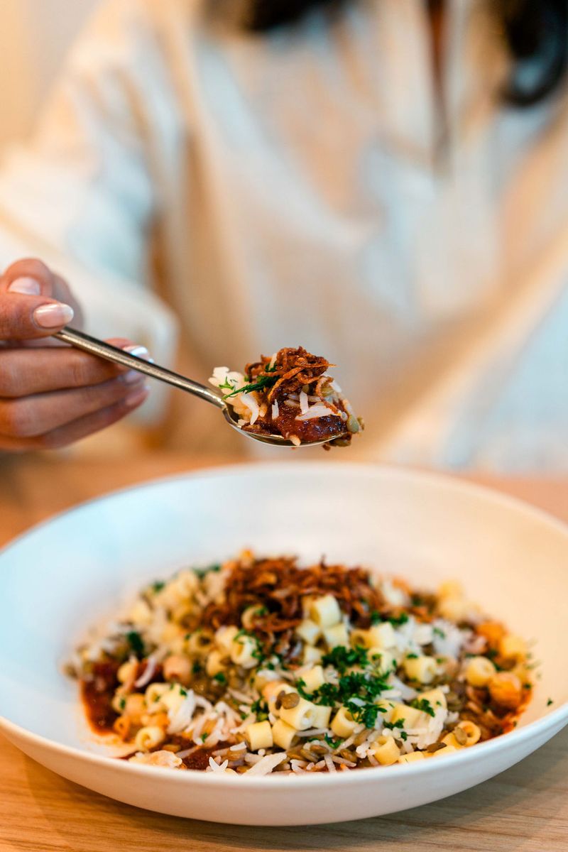 Egyptian Koshari Is One Of The Meat-Free Entrées