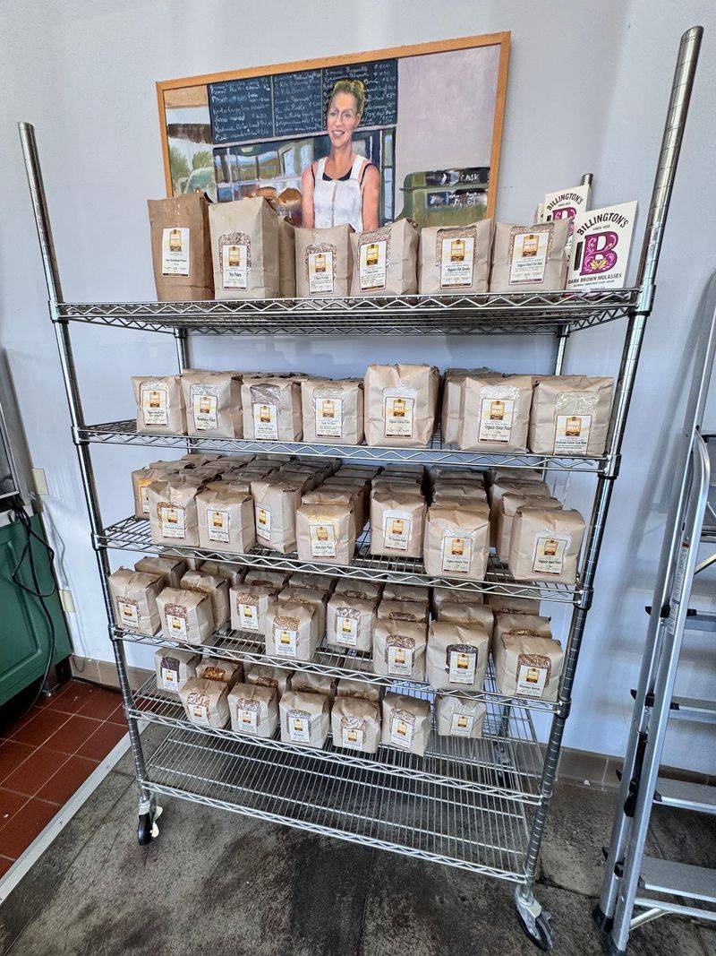 The Grain Is Stone-Milled Into Flour