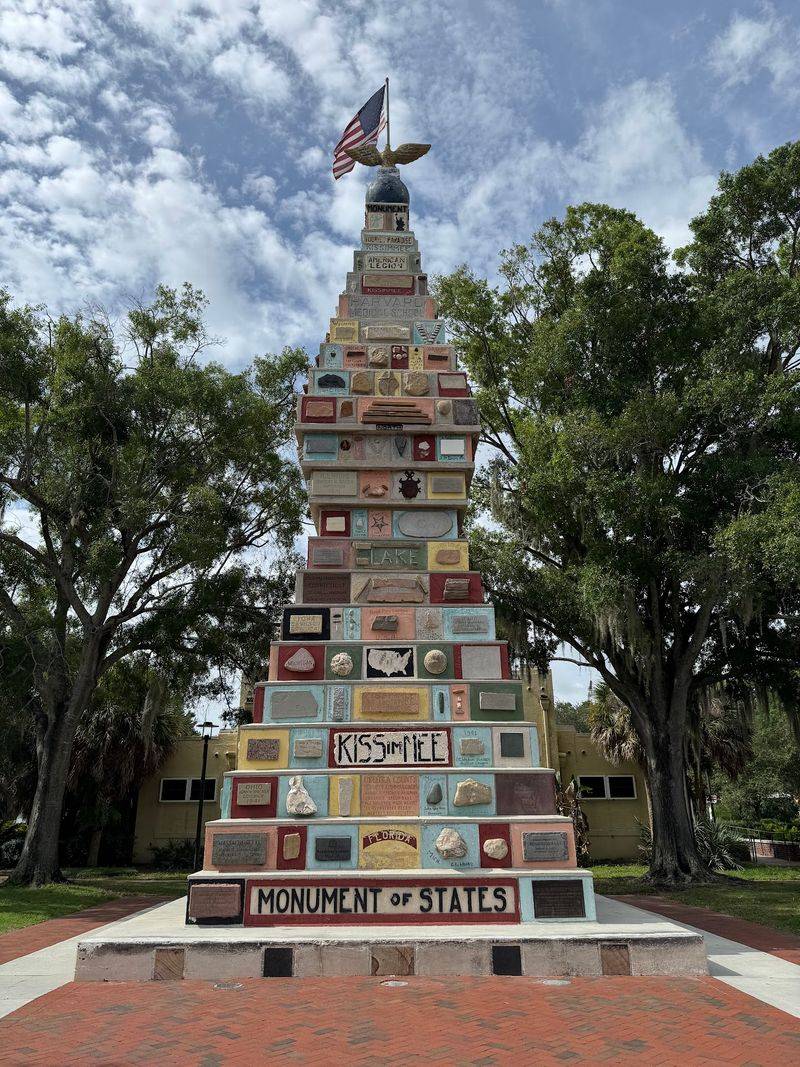 This 50-Foot Florida Tower Was Built With A Stone From Every State - Decor Hint A Stone Tower on a Kissimmee Corner