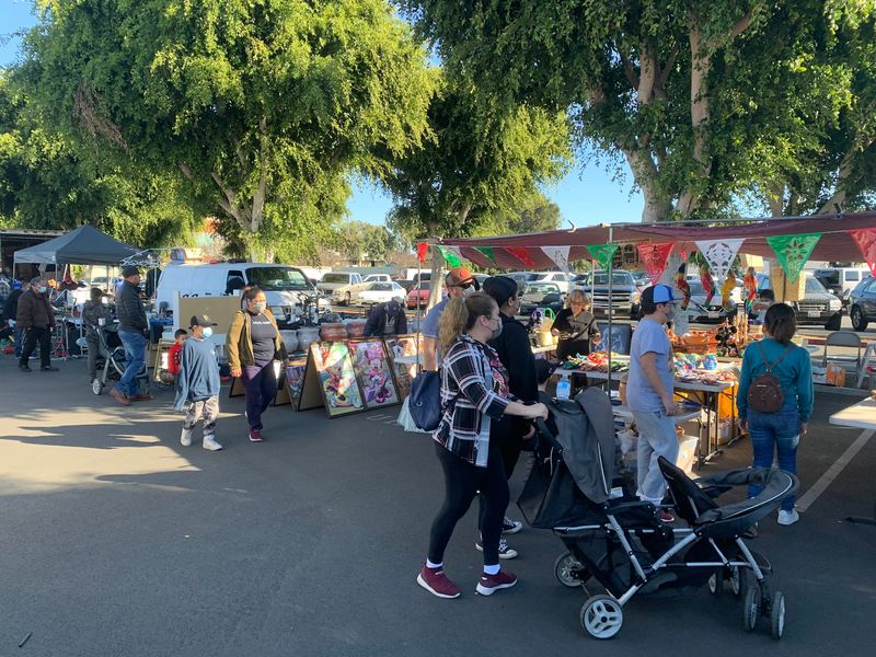 Roughly 680 Vendor Spaces Fill The Lots Each Day