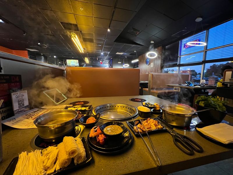 Two Interactive Dining Styles Meet At One Table