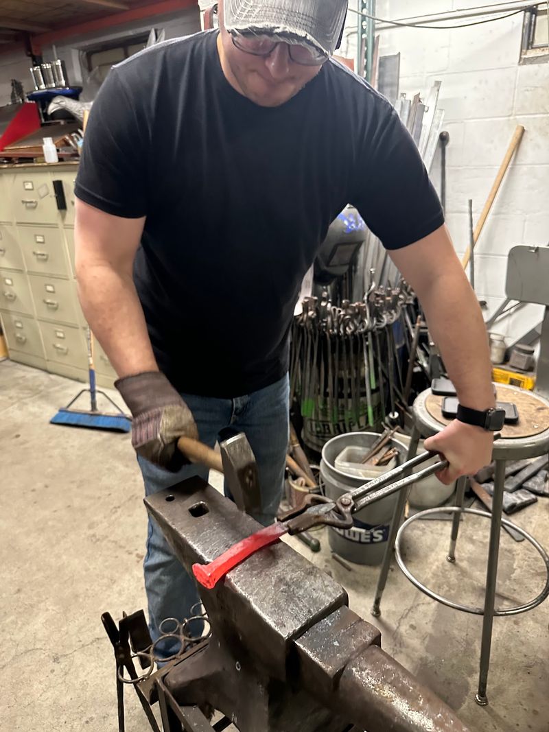 This Nebraska Blacksmith Shop Lets Total Beginners Hammer Out Their Own Knife From A Railroad Tie - Decor Hint A Working Forge on North 84th Street