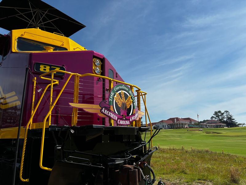Historic Railcars Get Completely Decked Out In Twinkling Christmas Lights