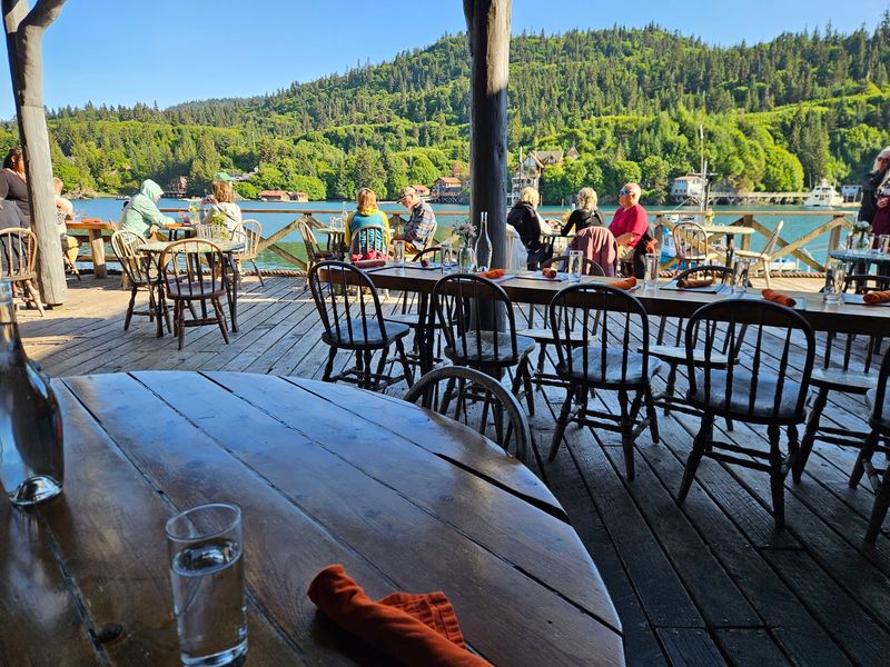 A Dining Room Perched Right Over The Water