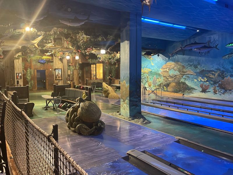 Bowling Beneath Painted Waves