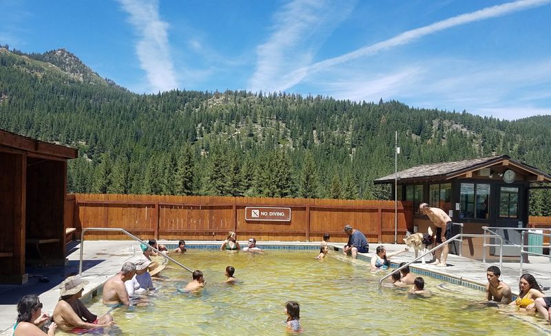 Soak In The Meadow At Grover Hot Springs State Park