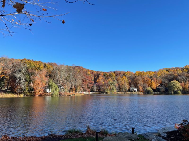 Fall Turns The Surrounding Hills Into A Color Show