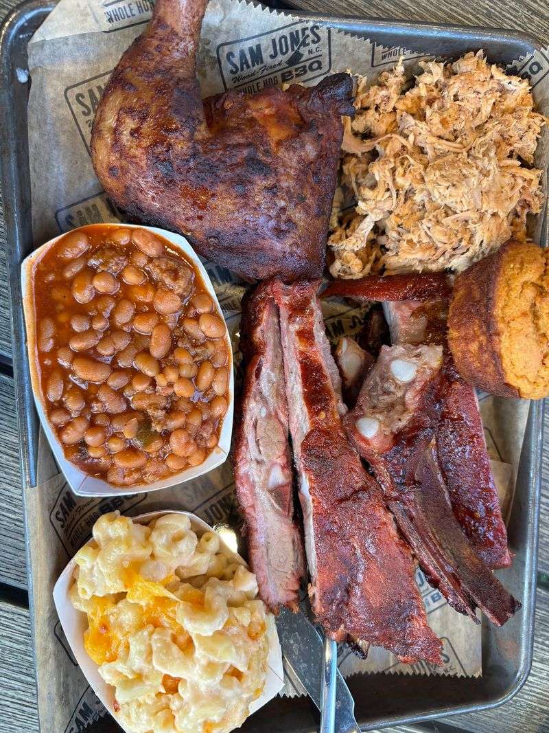This North Carolina BBQ Joint Is In The Running For The Best Carolina-Style Barbecue In America - Decor Hint Add Collard Greens, Baked Beans, Or Mac And Cheese To Round Out The Plate