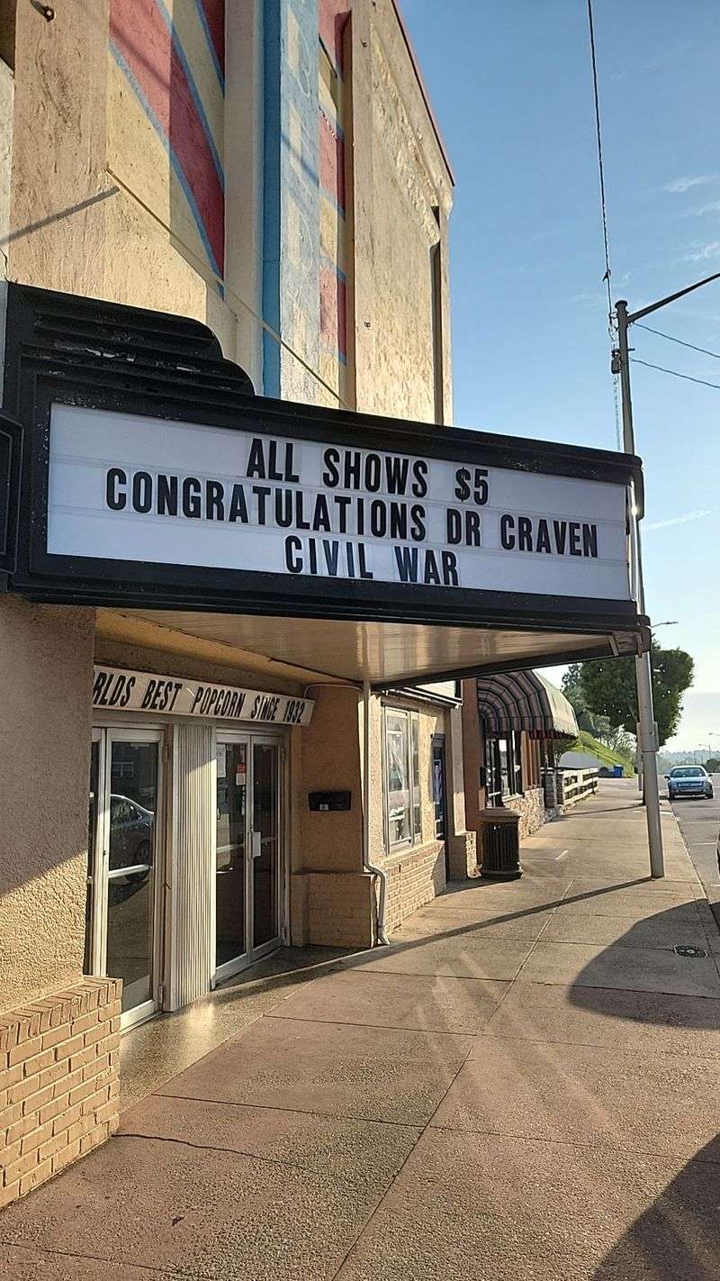 This North Carolina Movie Theater Has 1932 Roots And Still Charges Just $5 For First-Run Movies - Decor Hint The Vintage Marquee Makes Movie Night Feel Like A Trip Back In Time