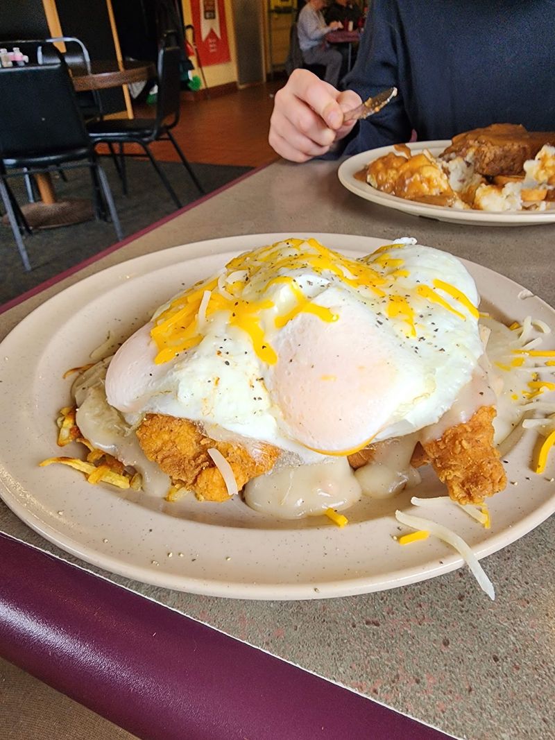 The Corn Flake Crust on the Chicken Fried Steak