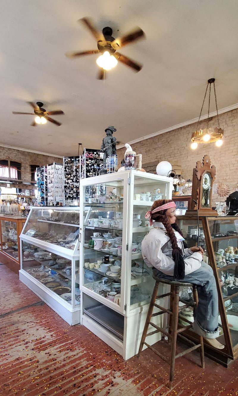 This Idaho Antique Shop Lets A Crew Of Rescued Cats Nap Among The Vintage Shelves - Decor Hint Owners Behind The Counter