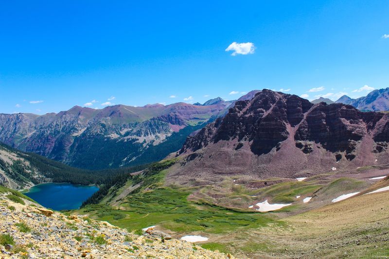 Trails That Climb Into The Maroon Bells Wilderness