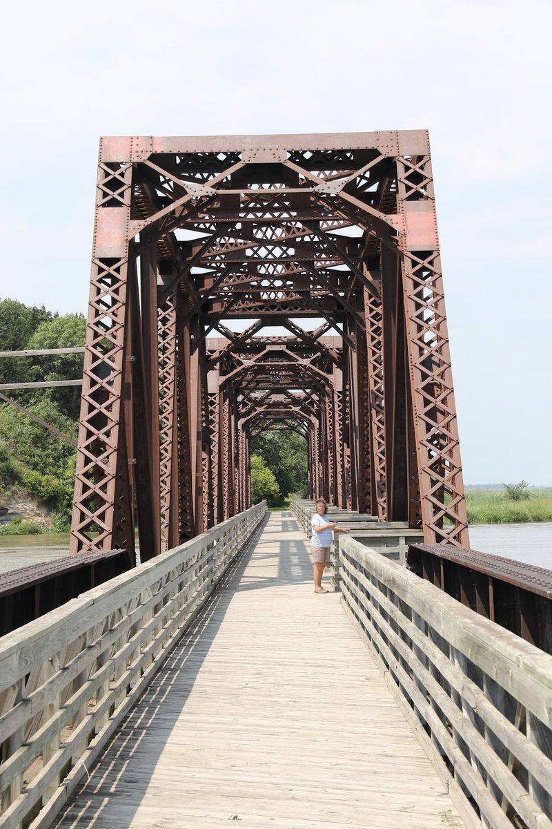 The Old Railroad Bridge and Its River Story