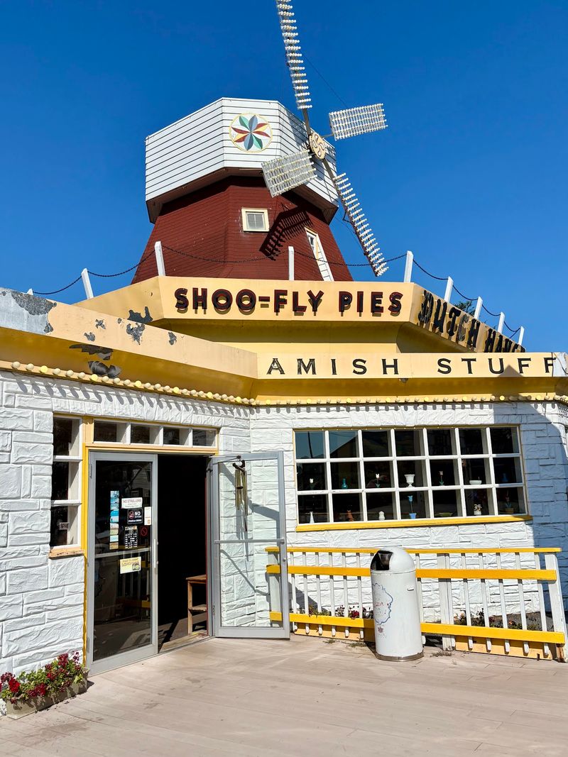 You'll Smell The Shoo-Fly Pie Before You Park At This Pennsylvania Roadside Bakery - Decor Hint A Yellow Windmill on Route 30