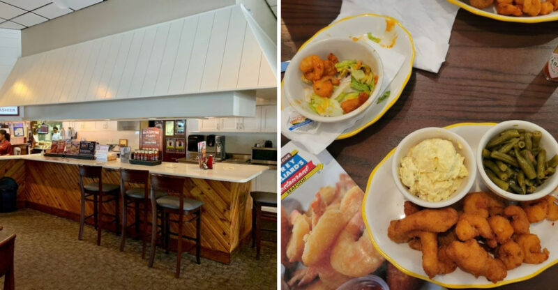 You Can Enjoy A Full Georgia Seafood Platter At This No-Frills Shack