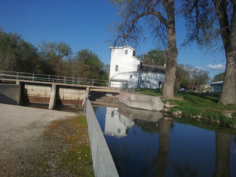 Nebraska’S Last Water-Powered Flour Mill Still Stands Over The Millpond In Champion